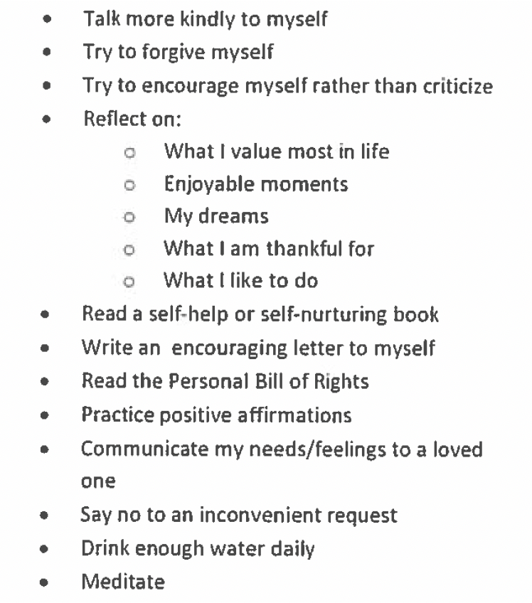 BE GENTLE TO YOURSELF